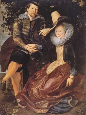 Peter Paul Rubens Ruben with his first wife Isabeela Brant in the Honeysuckle Bower (mk08) oil painting picture